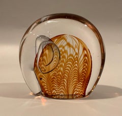 Art Glass Cenedese Murano Elephant Figure in Fenitio glass signed by the artist