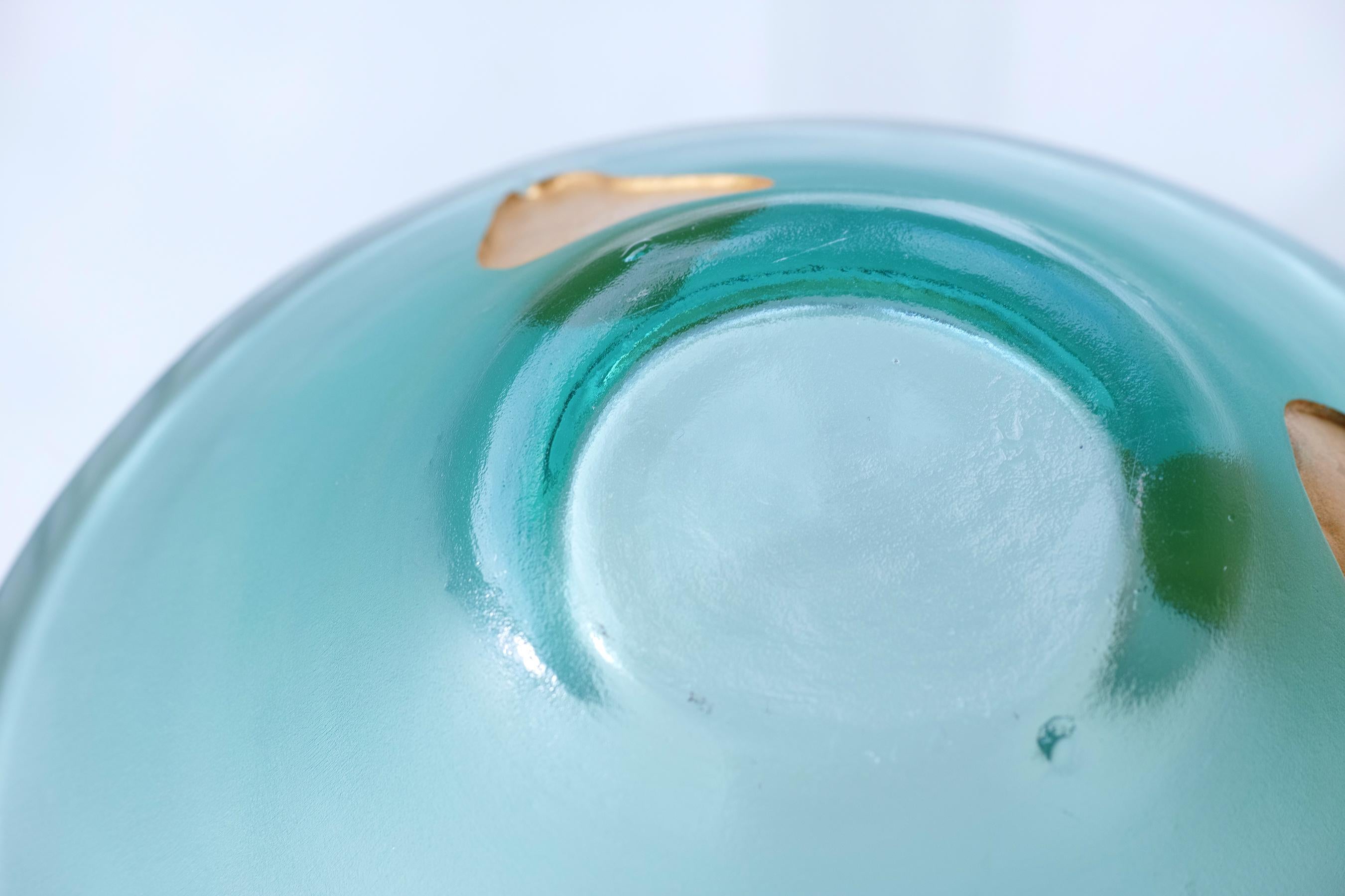 Cuenco centro de mesa de vidrio artístico de Jeffrey Andrews para Felt Glass en venta 1