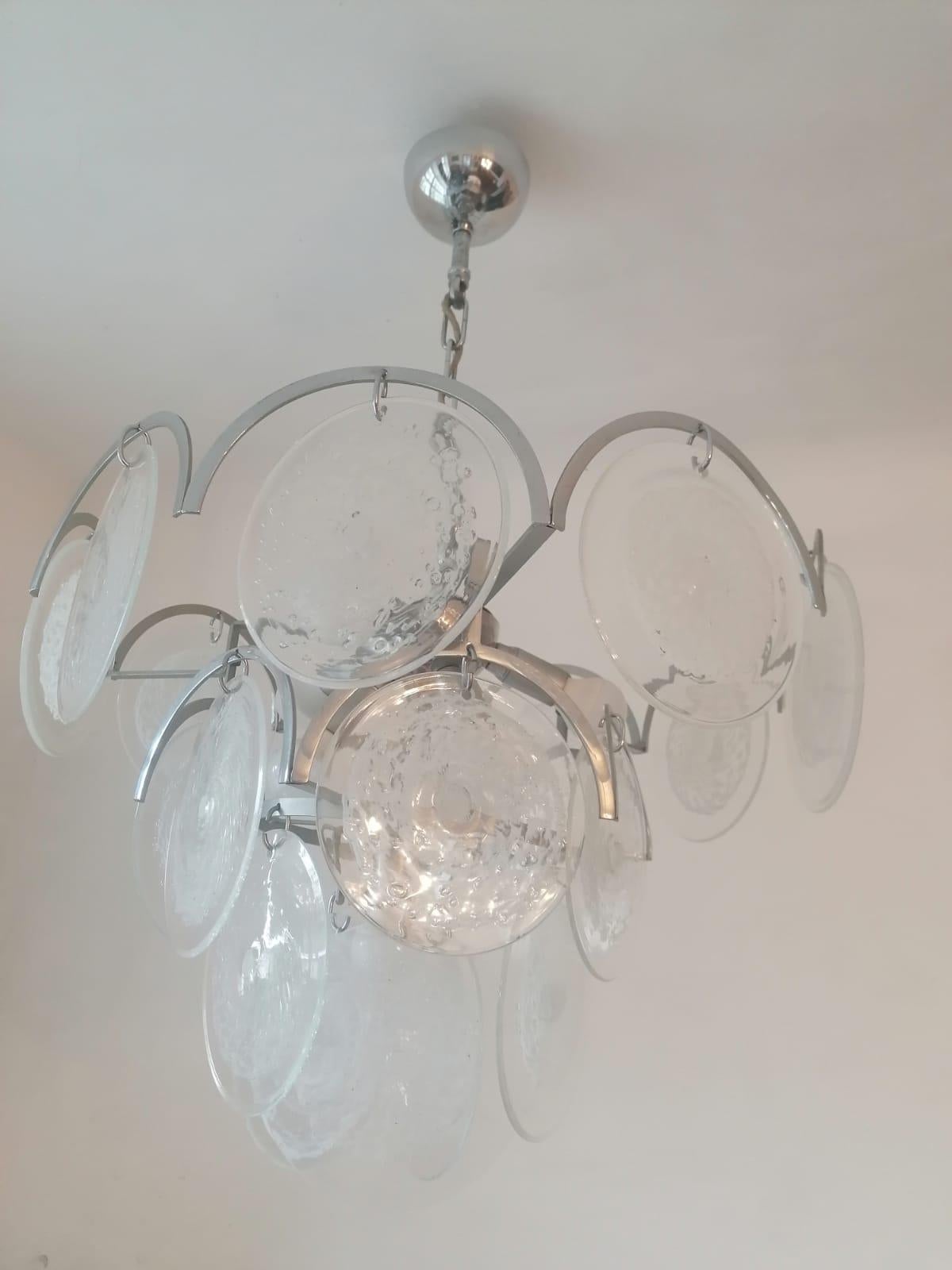 Art Glass Chandelier By Gino Vistosi  For Sale 7