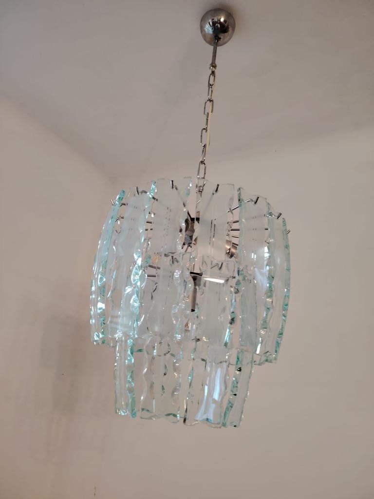 Lustre en verre d'art Zero Quattro pour Fontana Arte en vente 4