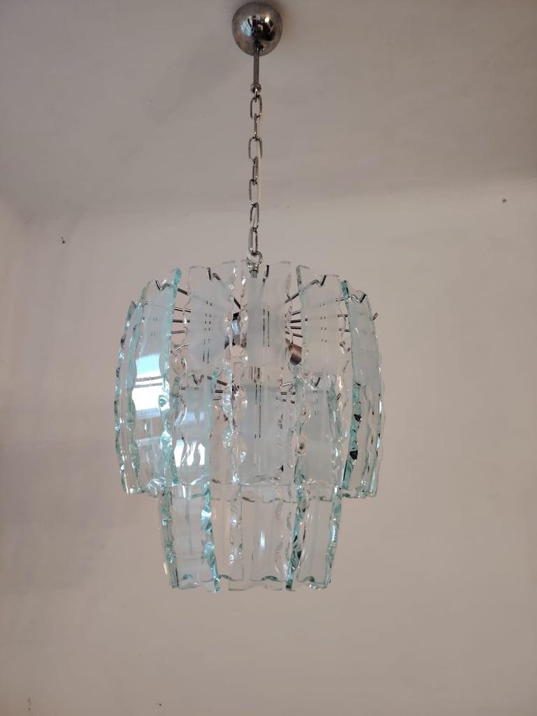 Lustre en verre d'art Zero Quattro pour Fontana Arte en vente 6