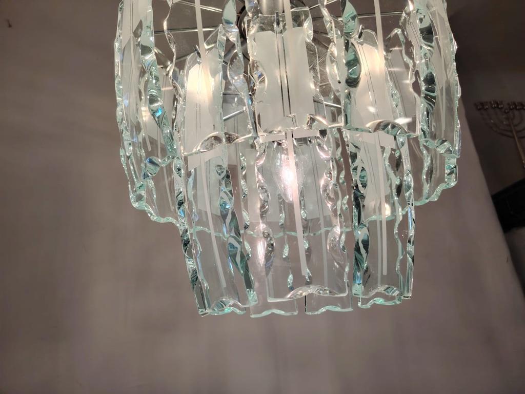 Lustre en verre d'art Zero Quattro pour Fontana Arte en vente 12