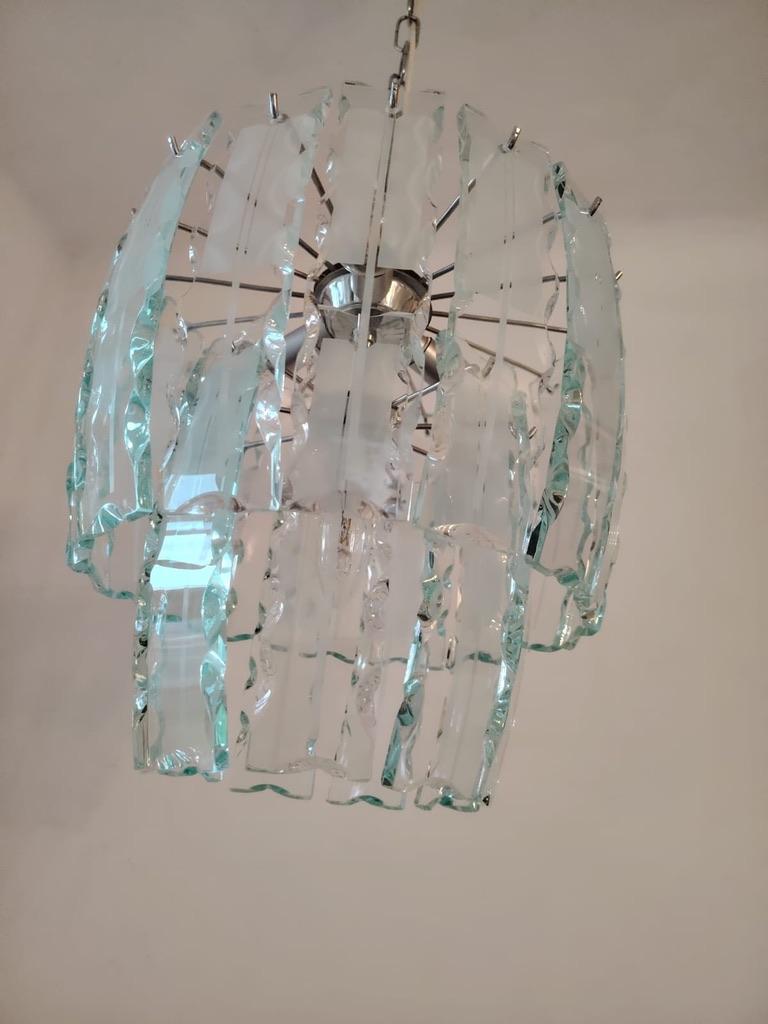 Lustre en verre d'art Zero Quattro pour Fontana Arte en vente 1