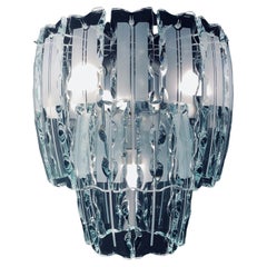 Art Glass Chandelier Zero Quattro for Fontana Arte Italy, 1960s