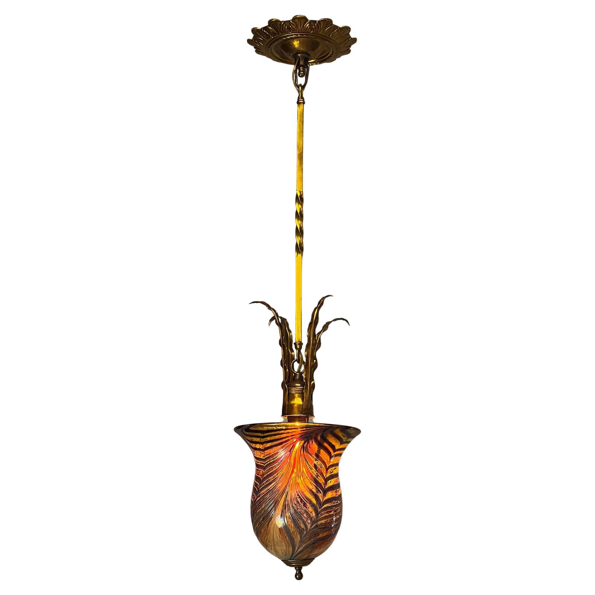 Lampe à suspension Art Glass Deco