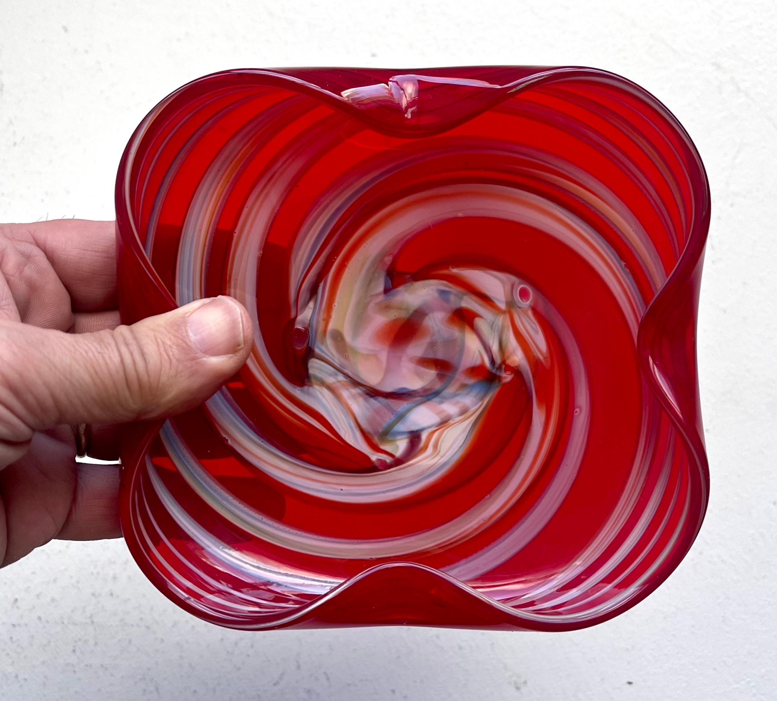 Art Glass Dekorative Schale oder Aschenbecher (Italienisch) im Angebot