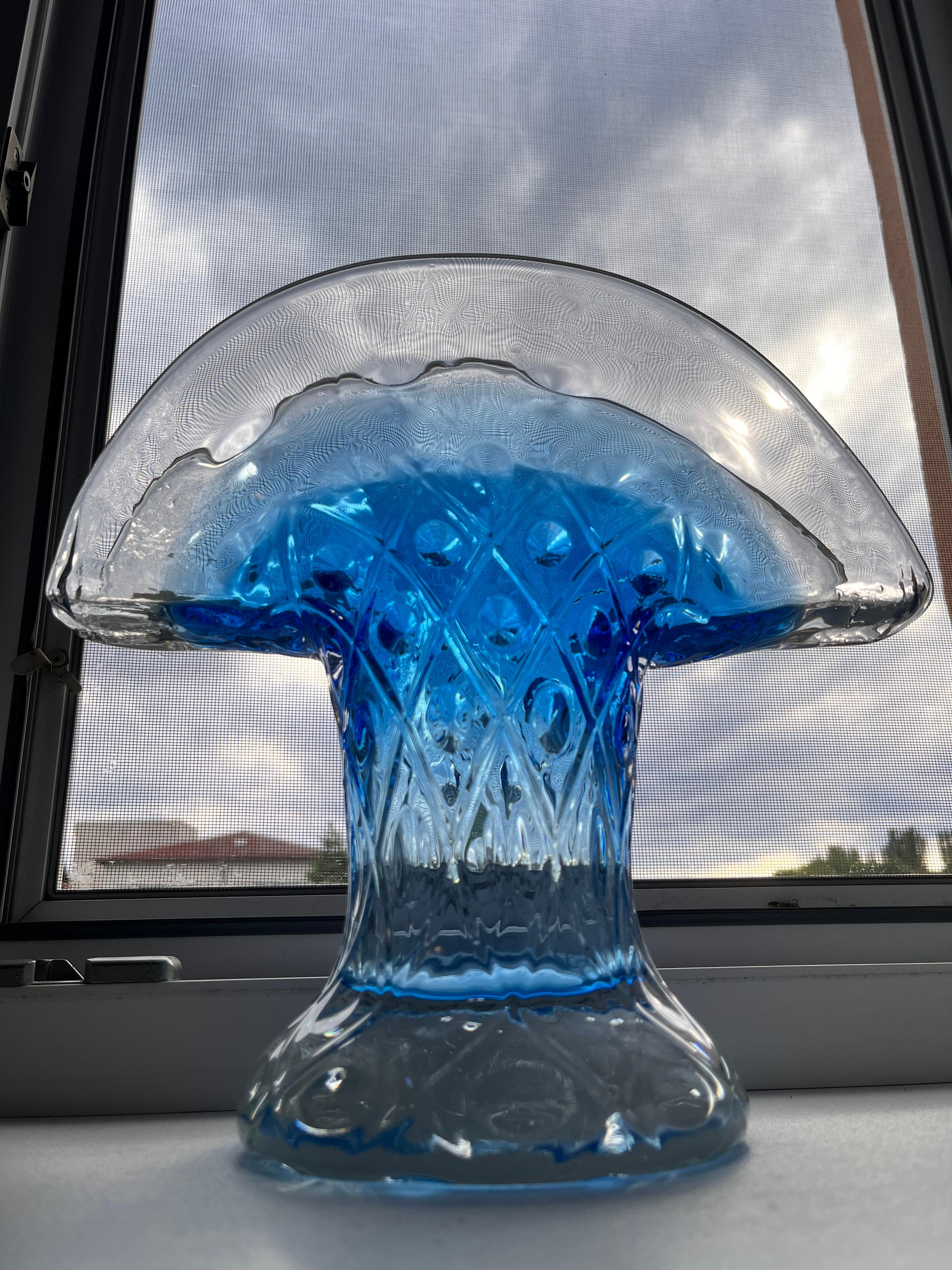 Vetro artistico Vaso in vetro Art glass design metà secolo 1960 - Cecoslovacchia in vendita