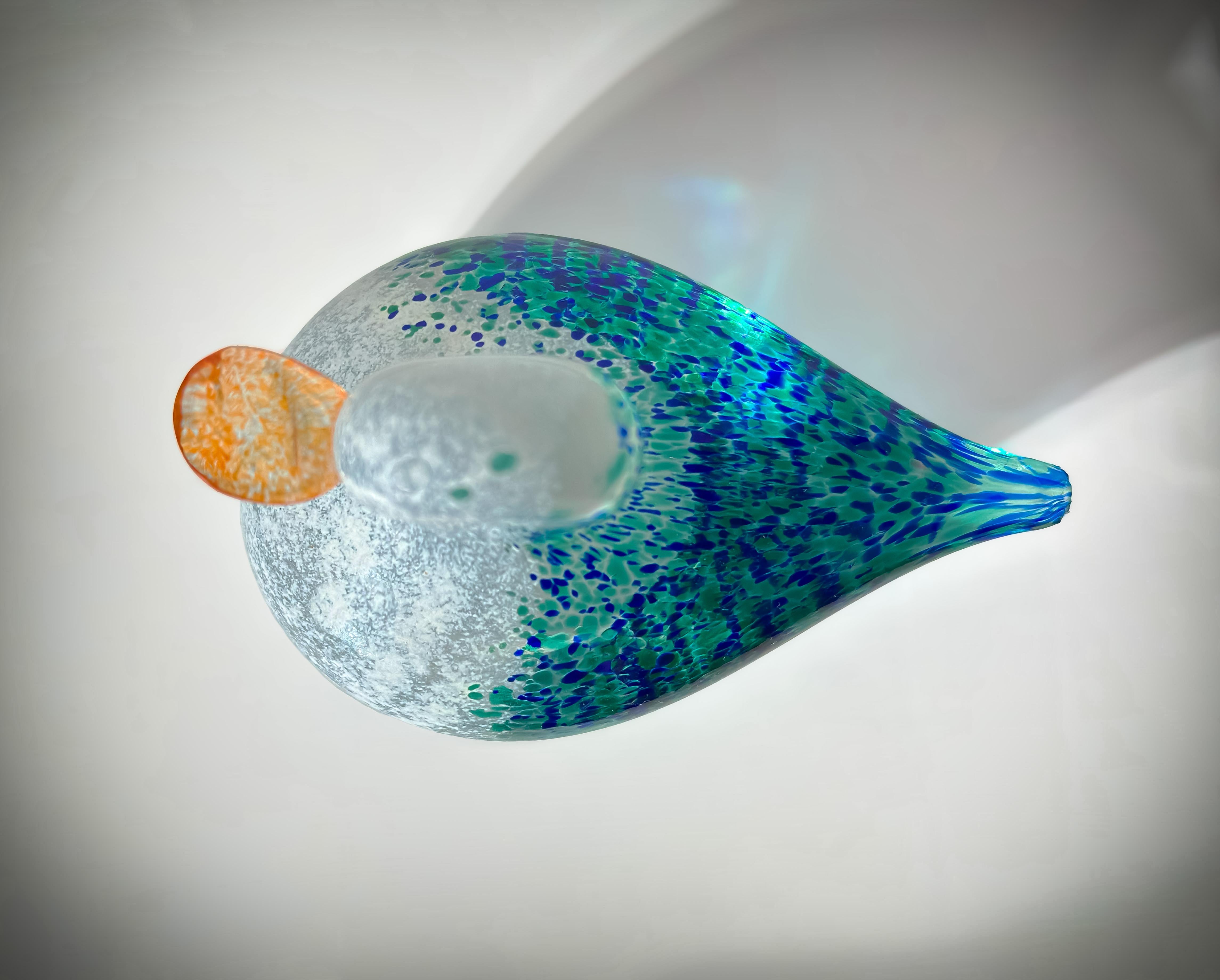 Vetro artistico Fermacarte a forma di anatra in vetro attribuito a Wedgewood, Inghilterra, anni '70 in vendita