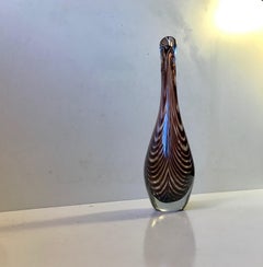Art Glass Duckling Vase by Per Lütken for Kastrup/Holmegaard, 1950s