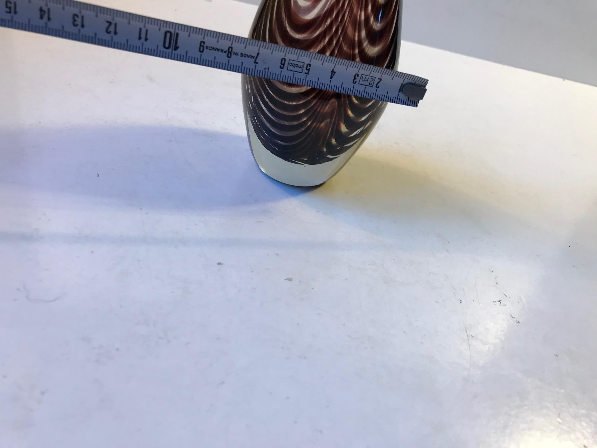 Vetro soffiato Vaso anatroccolo in vetro artistico di Per Lütken per Kastrup/Holmegaard, anni '50 in vendita