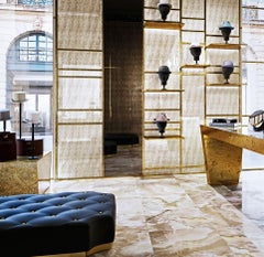 Art Glass Dust Gold Decoartive Panel for Multiple Uses Dimension Customizable