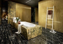 Art Glass E Gold Decorative Panel for Multiple Uses Dimension Customizable