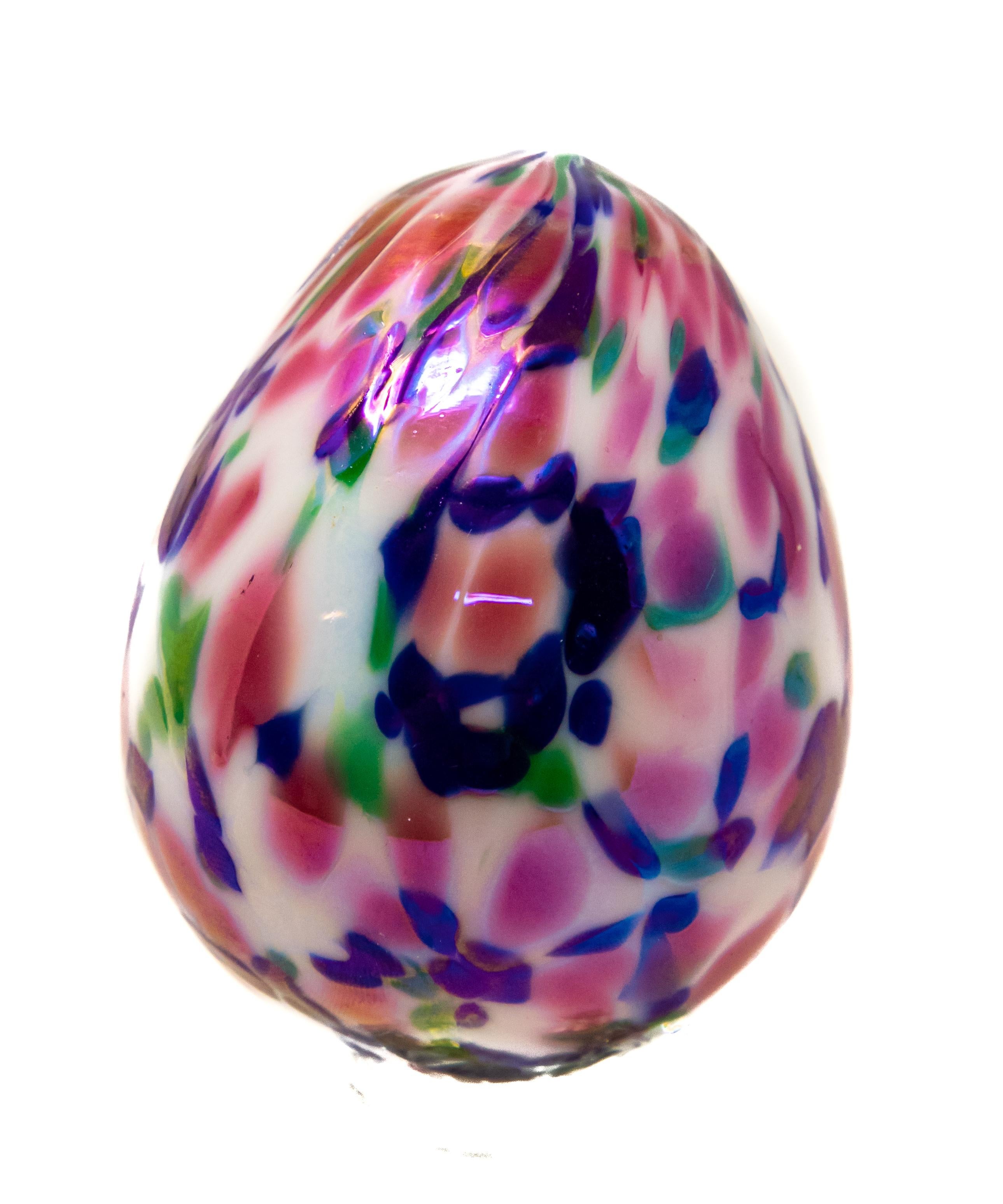 American Art Glass Eggs For Sale