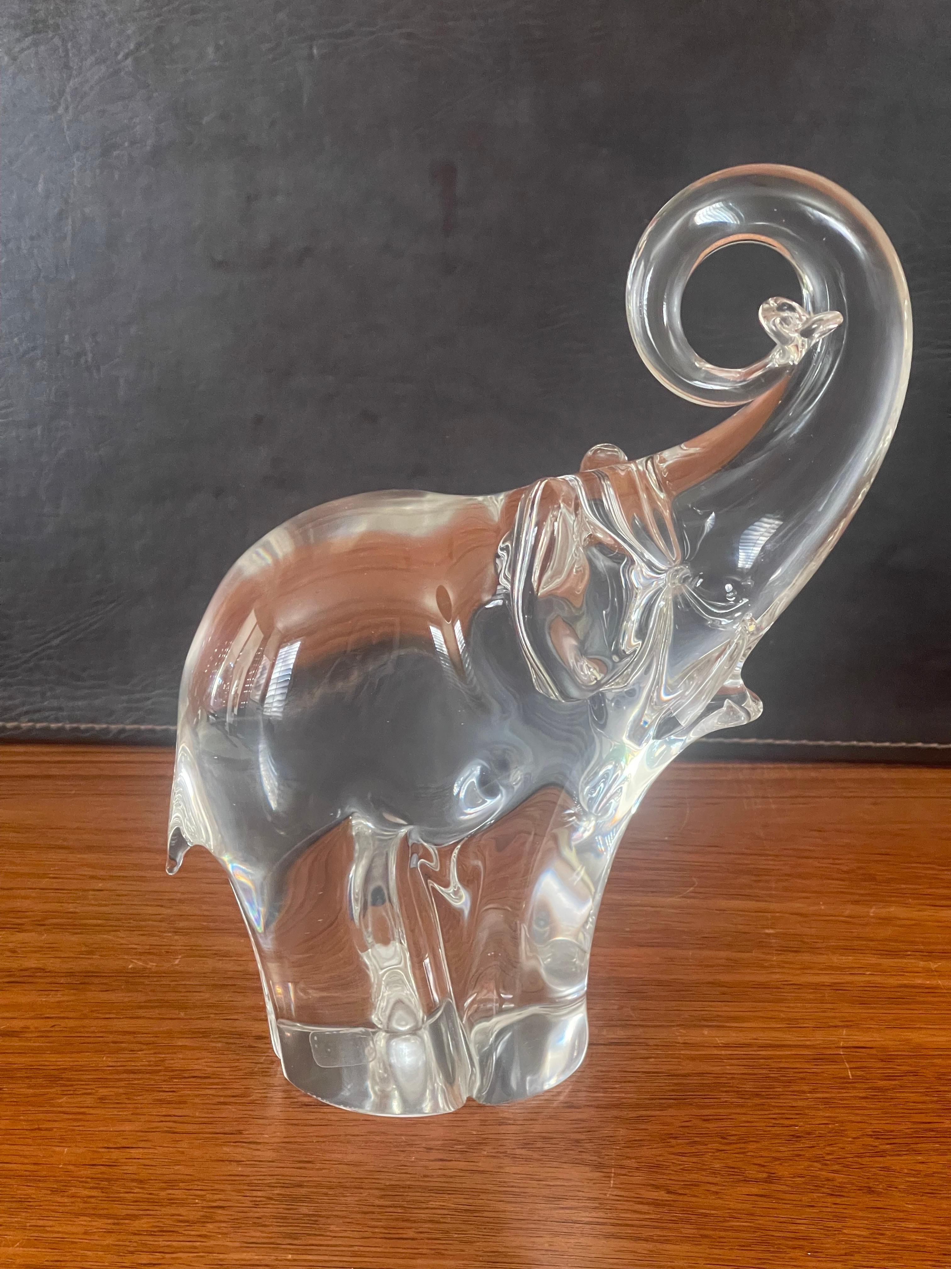 Sculpture d'éléphant en verre d'art par Oggetti pour Murano Glass en vente 4