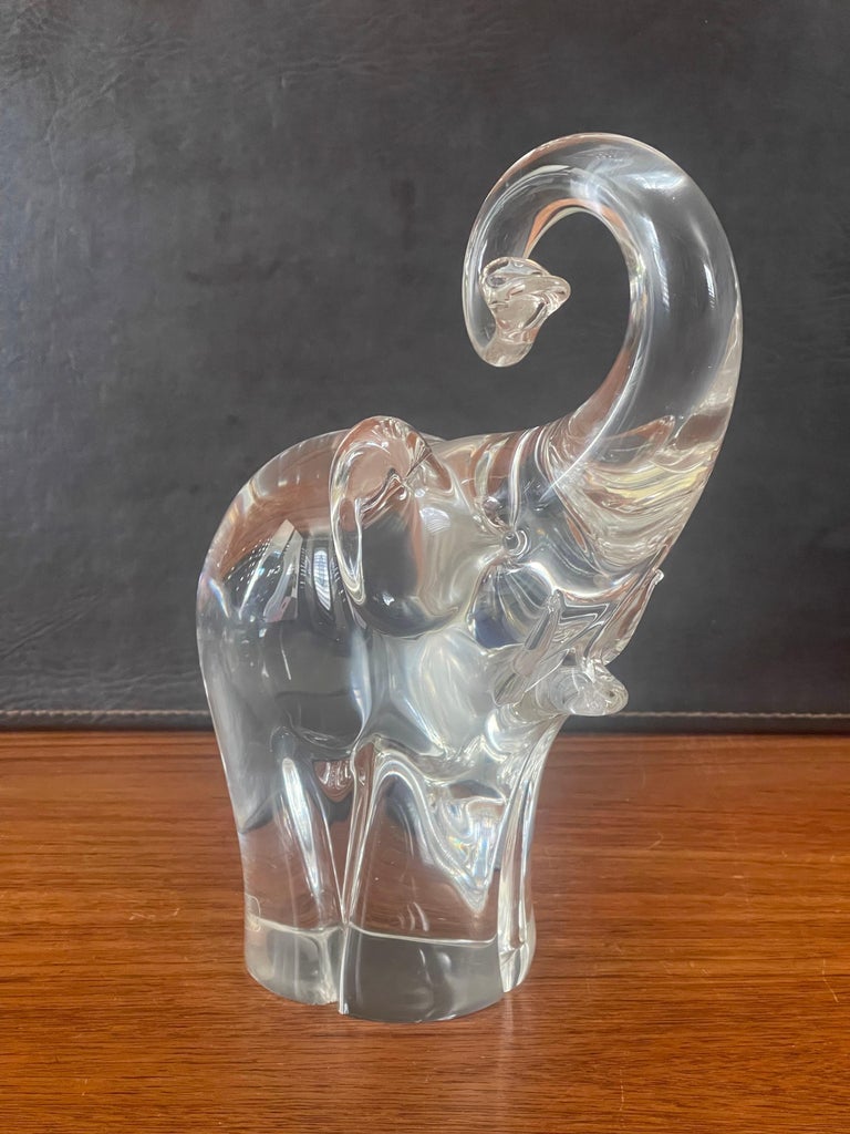 Art Glass Elephant Sculpture by Oggetti for Murano Glass For Sale at