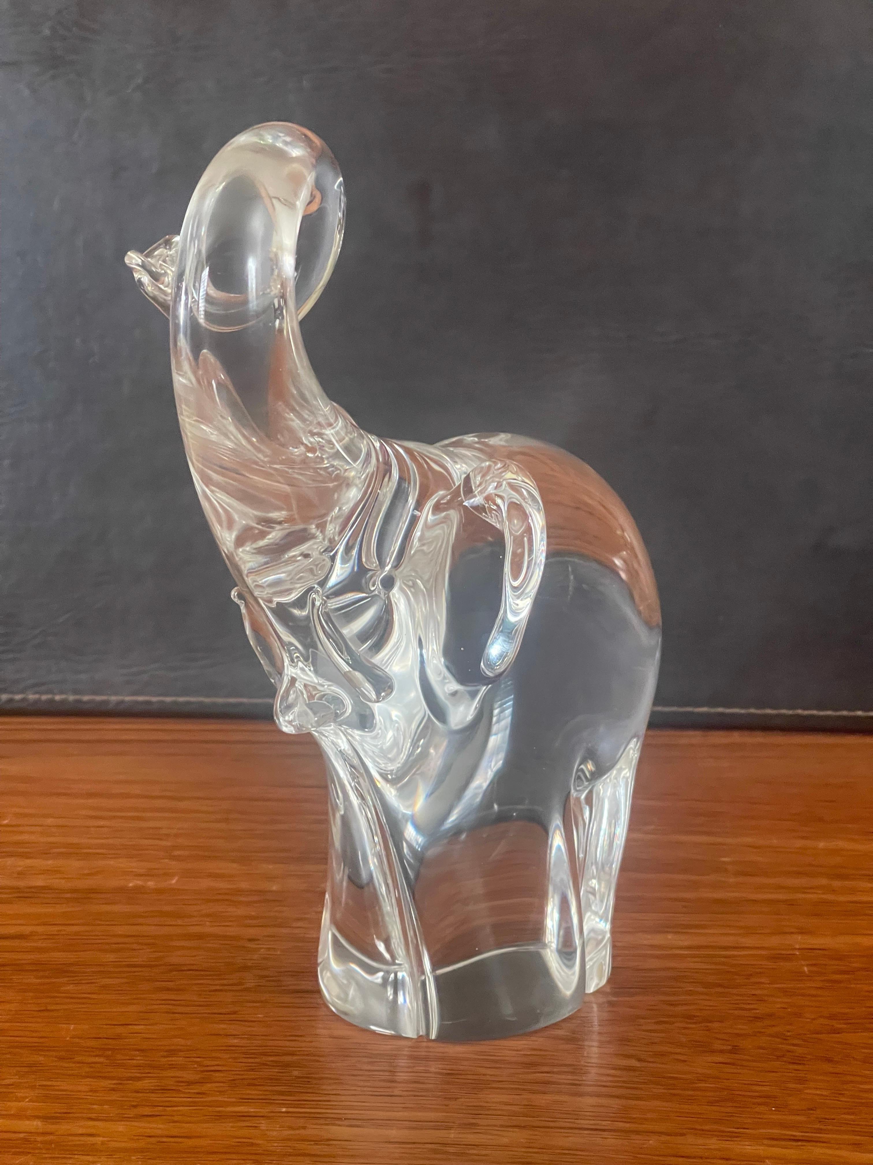 20th Century Art Glass Elephant Sculpture by Oggetti for Murano Glass For Sale