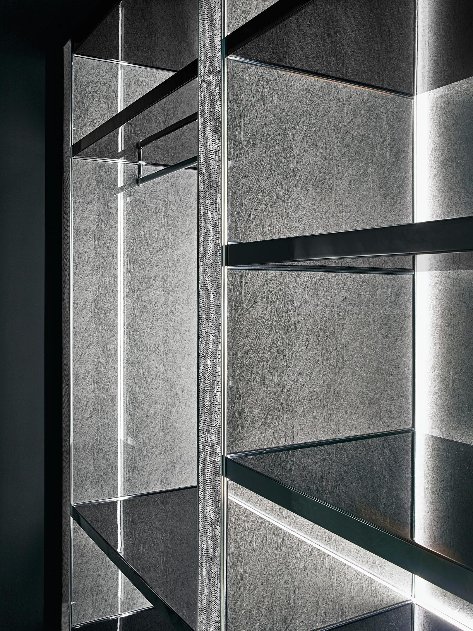 Moderno Art Decor F Grigio Pannello decorativo per molteplici usi Dimensione personalizzabile in vendita