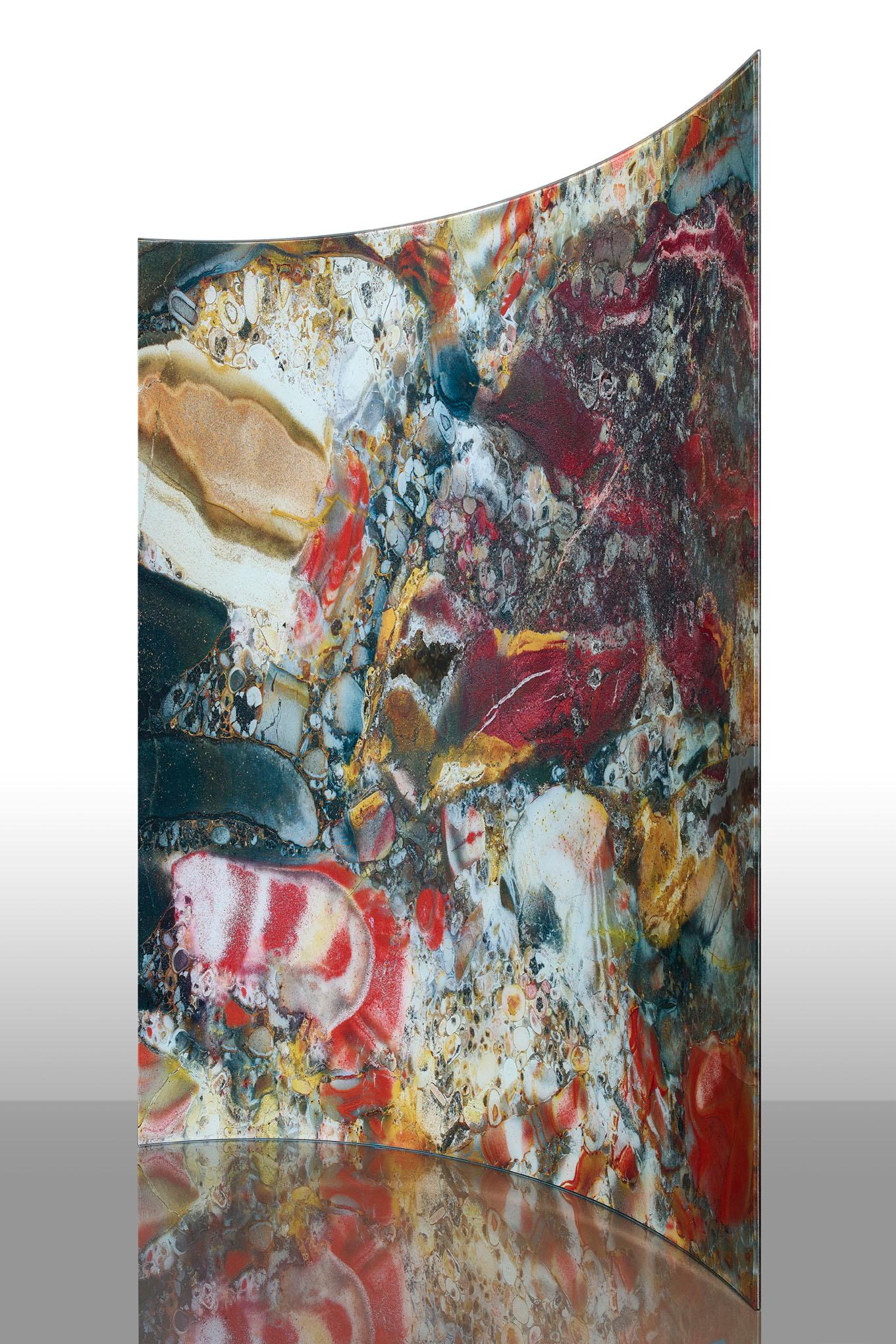 XXI secolo e contemporaneo Pannello decorativo Art Decor Fable in vetro per molteplici usi Dimensione personalizzabile in vendita