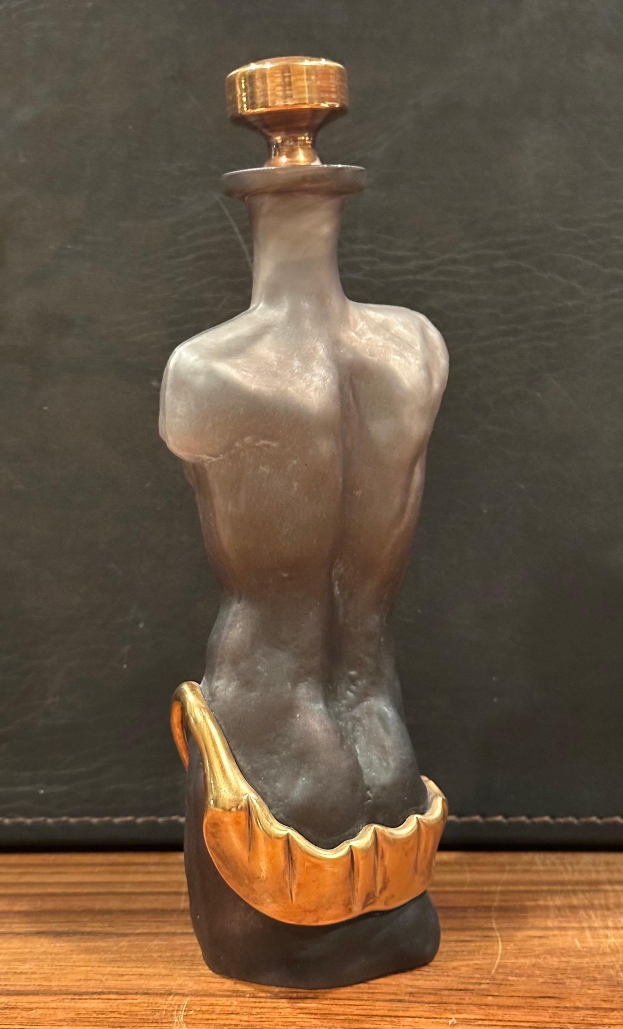 Bottiglia di profumo figurativa in vetro artistico con tappo di Elena Graure Manta in vendita 4