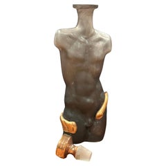 Art Glass Figurative Perfume Bottle with Stopper by Elena Graure Manta