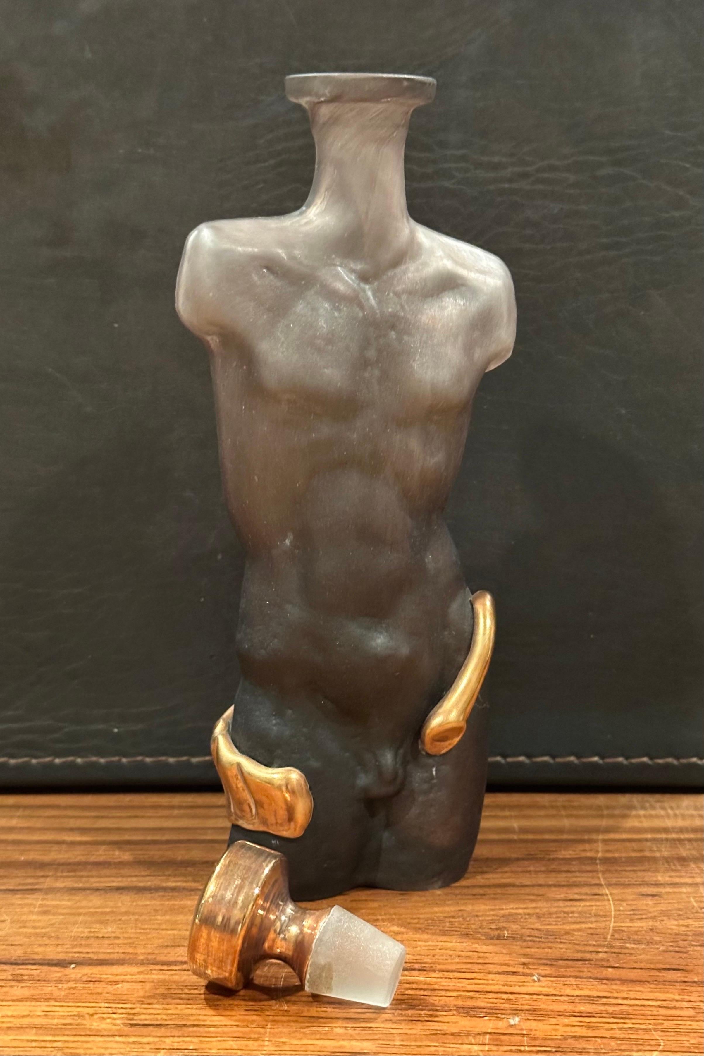 Bottiglia di profumo figurativa in vetro artistico con tappo di Elena Graure Manta In condizioni buone in vendita a San Diego, CA