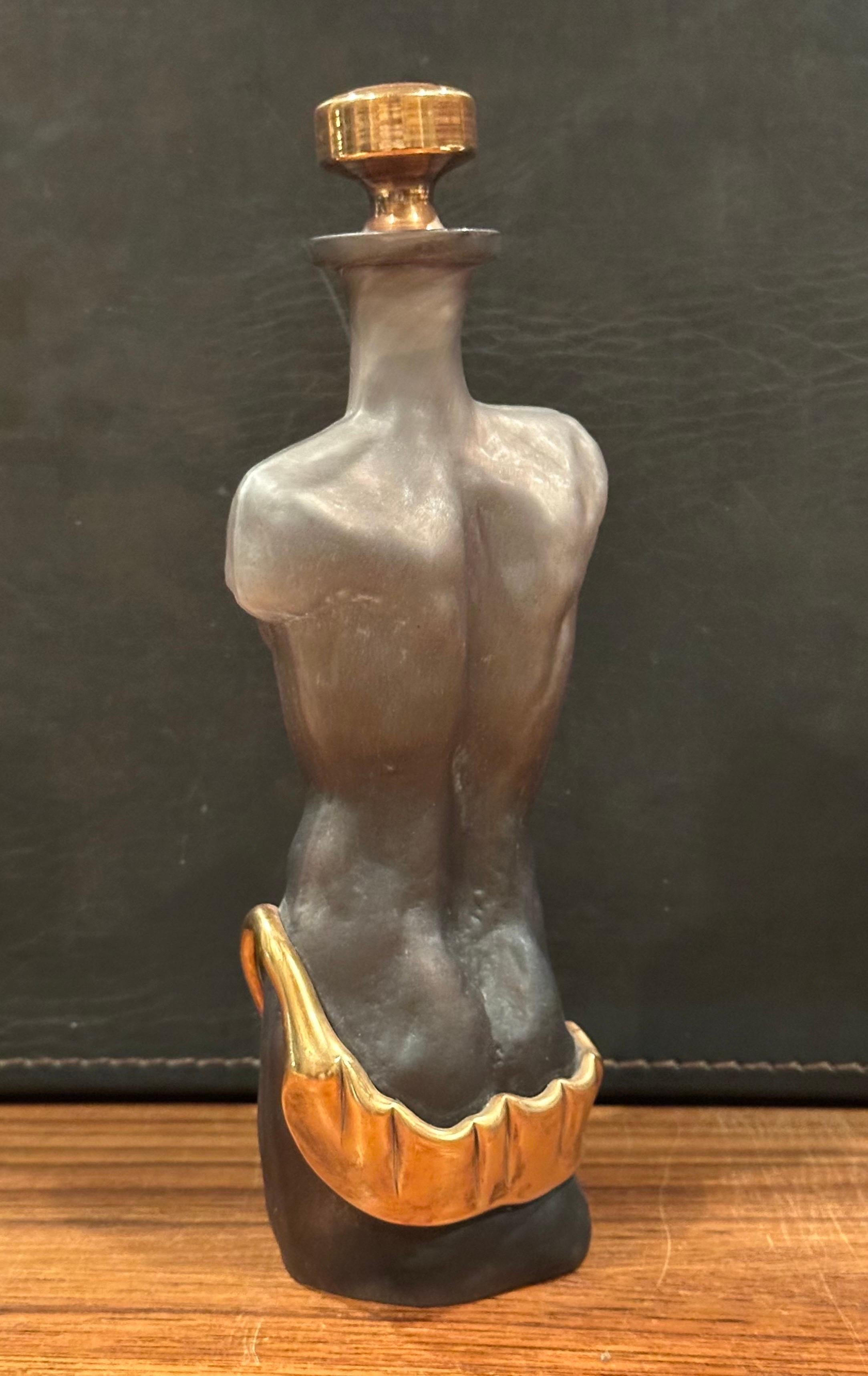 Bottiglia di profumo figurativa in vetro artistico con tappo di Elena Graure Manta in vendita 1