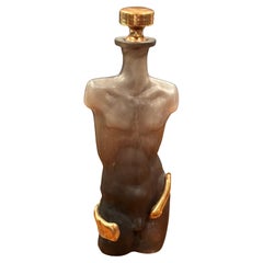Art Glass Figurative Perfume Bottle with Stopper by Elena Graure Manta