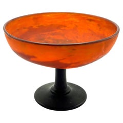Art Glass Footed Muller Frères Bowl