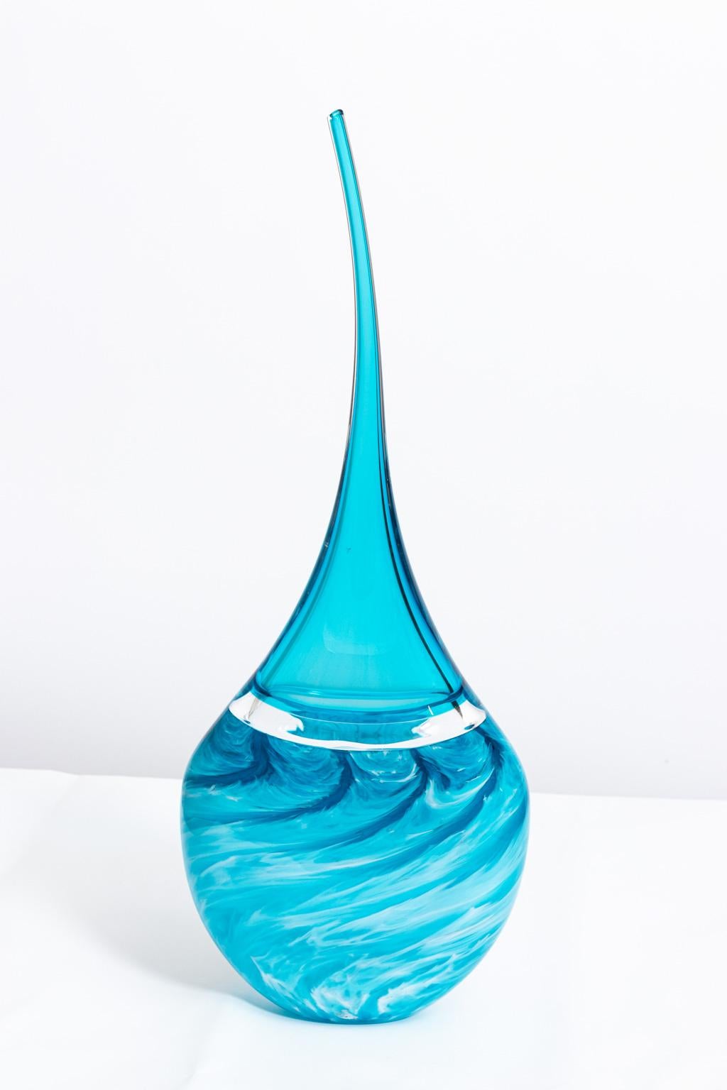 Art Glass Freeform Contemporary Vase 6
