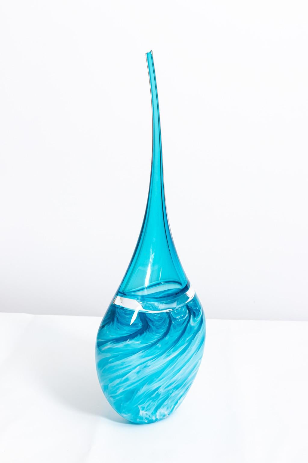 Art Glass Freeform Contemporary Vase 9