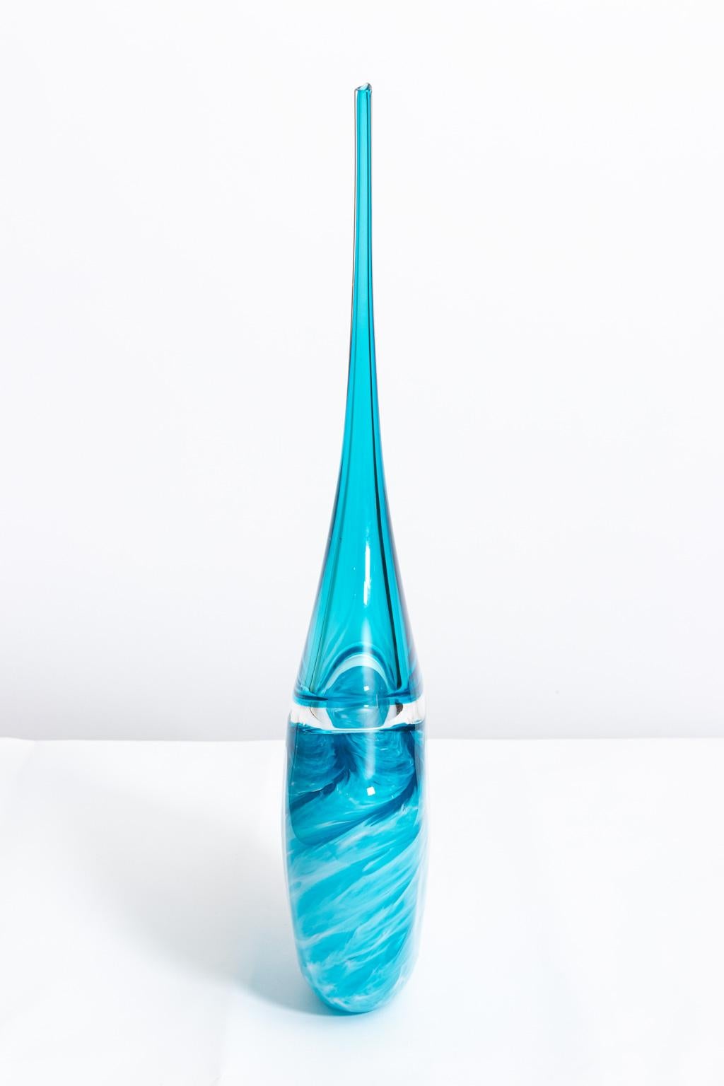 Art Glass Freeform Contemporary Vase 10