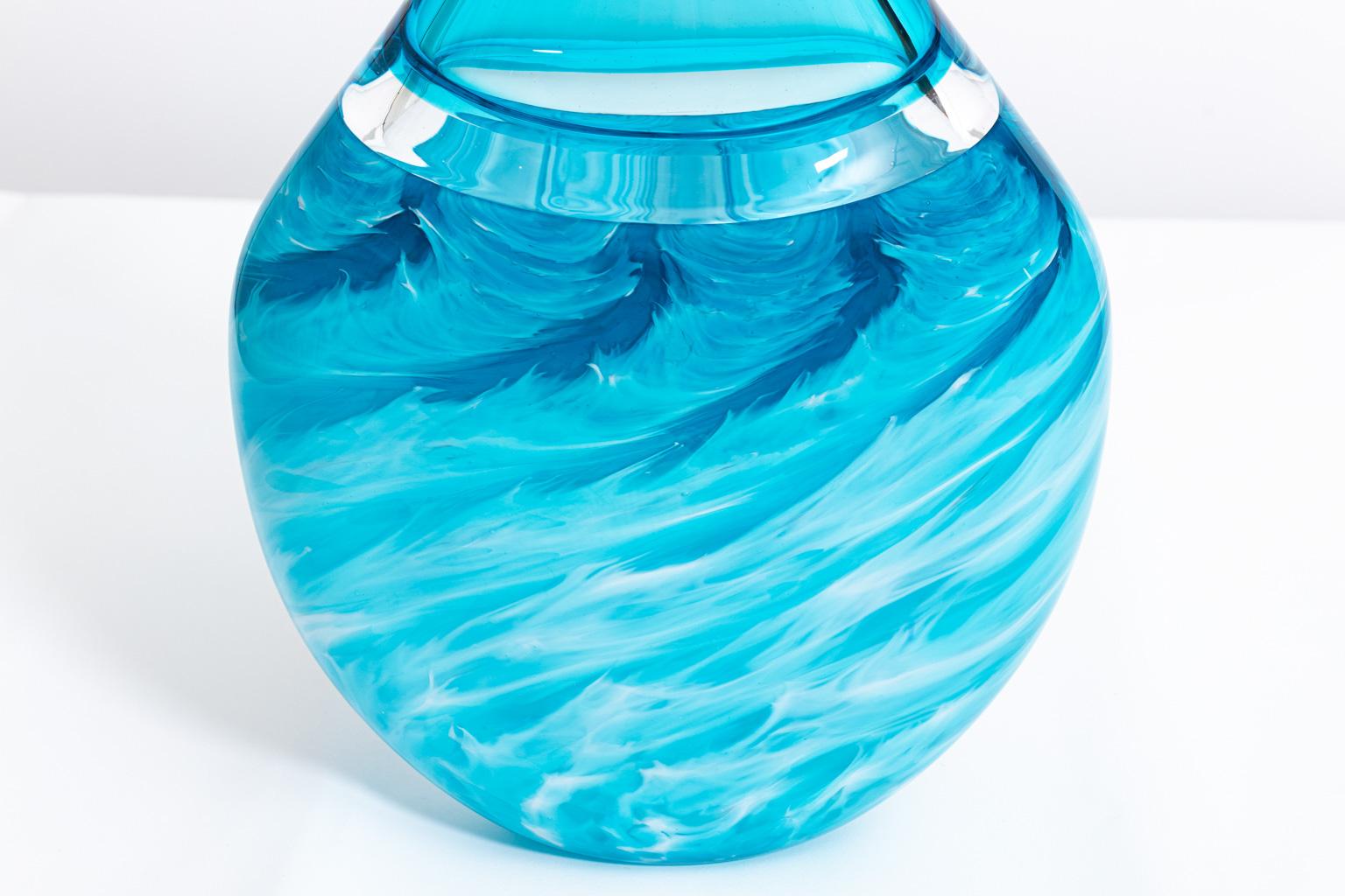 American Art Glass Freeform Contemporary Vase