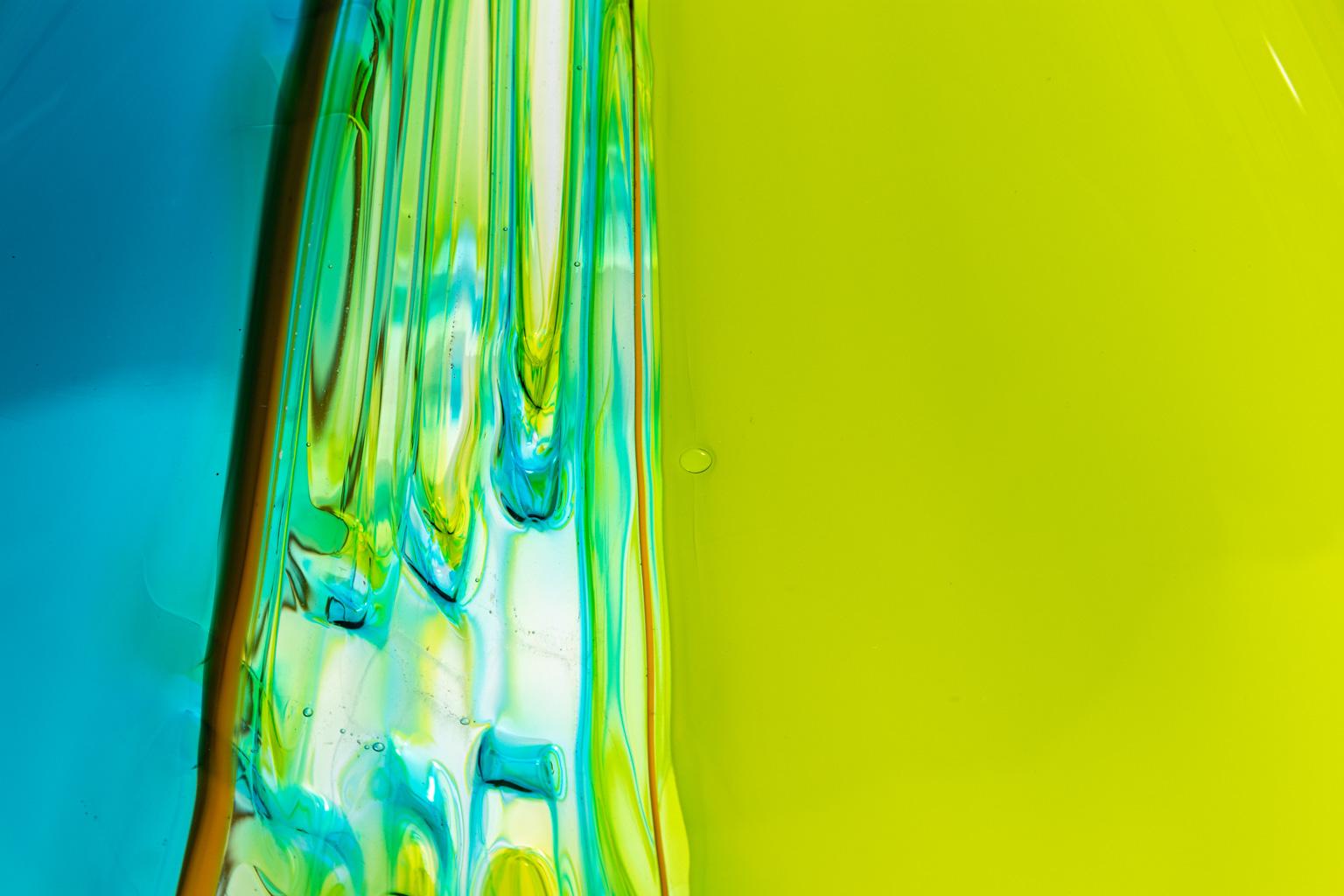 Kunstglas Freiform Gänsehals Zeitgenössische Vase 1
