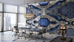 Art Glass Galaxy Decorative Panel for Multiple Uses Dimension Customizable