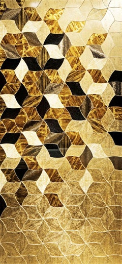 Kunstglas, geometrisches Design, Wand-Deko-Paneel, Maß anpassbar