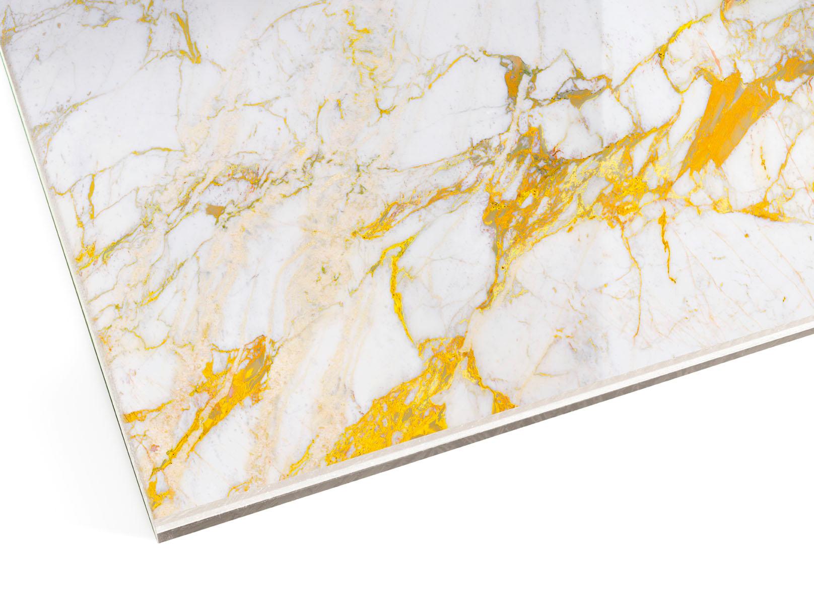 XXI secolo e contemporaneo Pannello decorativo in vetro dorato per usi multipli Finitura solida in vendita