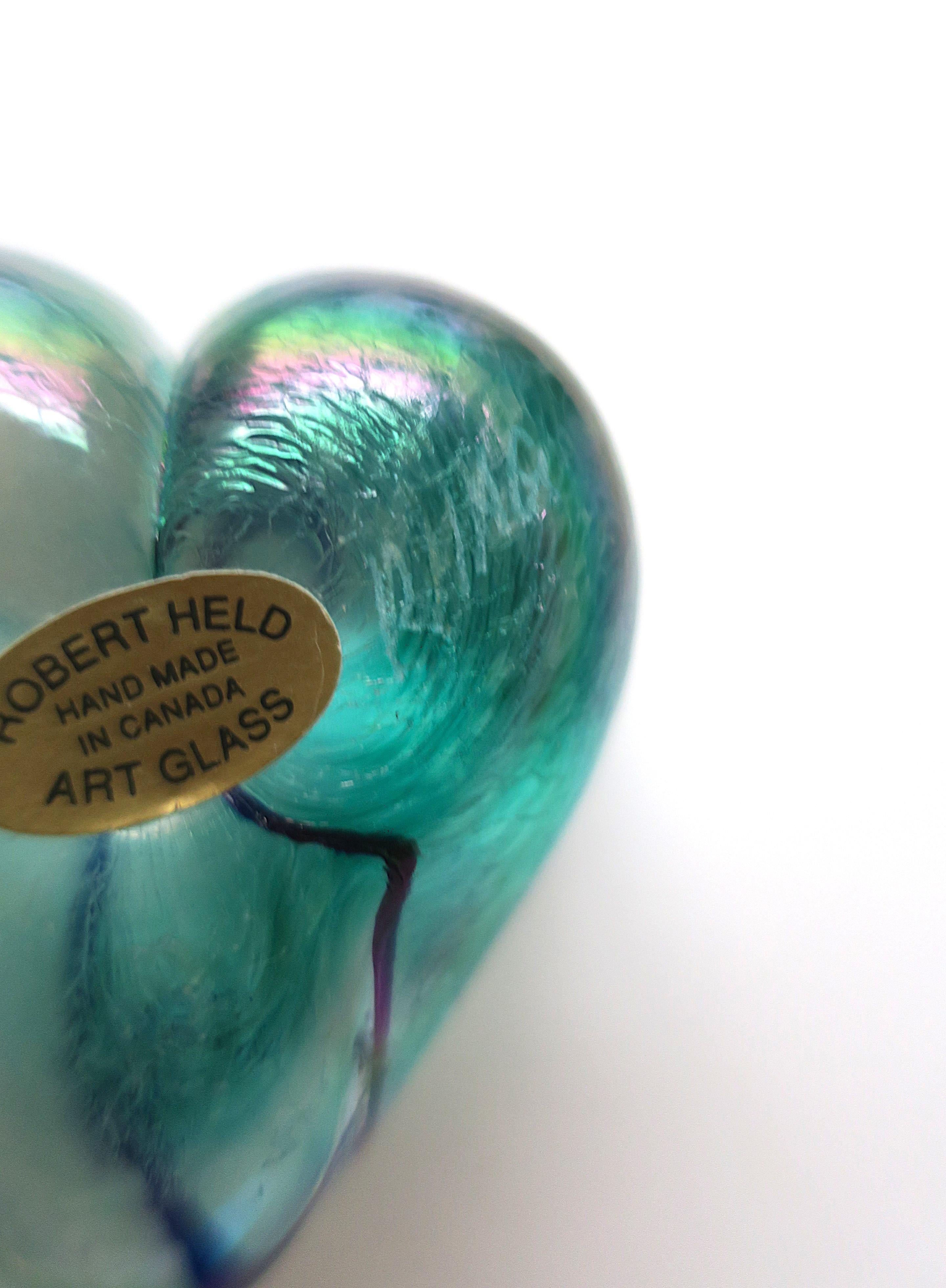 Oggetto decorativo in vetro Art Decor Heart Paperweight (Cuore di vetro) in vendita 8