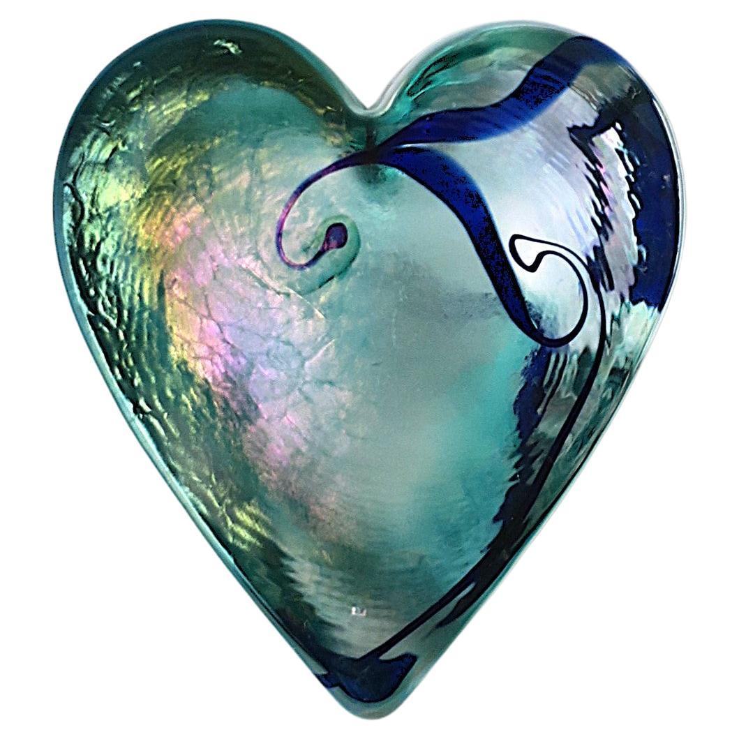 Oggetto decorativo in vetro Art Decor Heart Paperweight (Cuore di vetro) in vendita