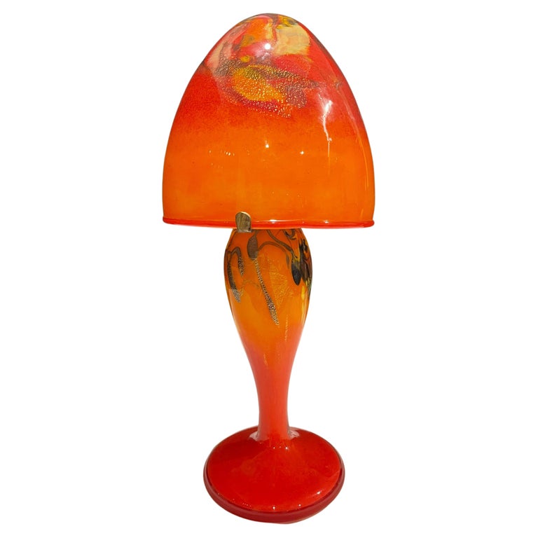 Art Glass Lamp Signed by Pascal Guyot For Sale at 1stDibs