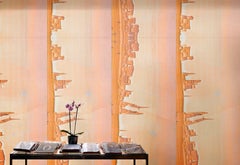 Art Glass Landscape Decorative Panel for Multiple Uses Dimension Customizable