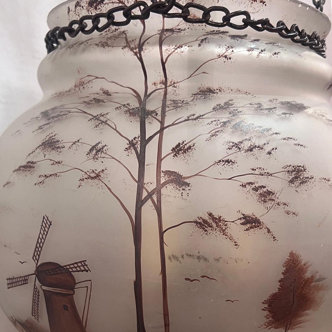 Art Glass Lantern In Good Condition For Sale In New York, NY