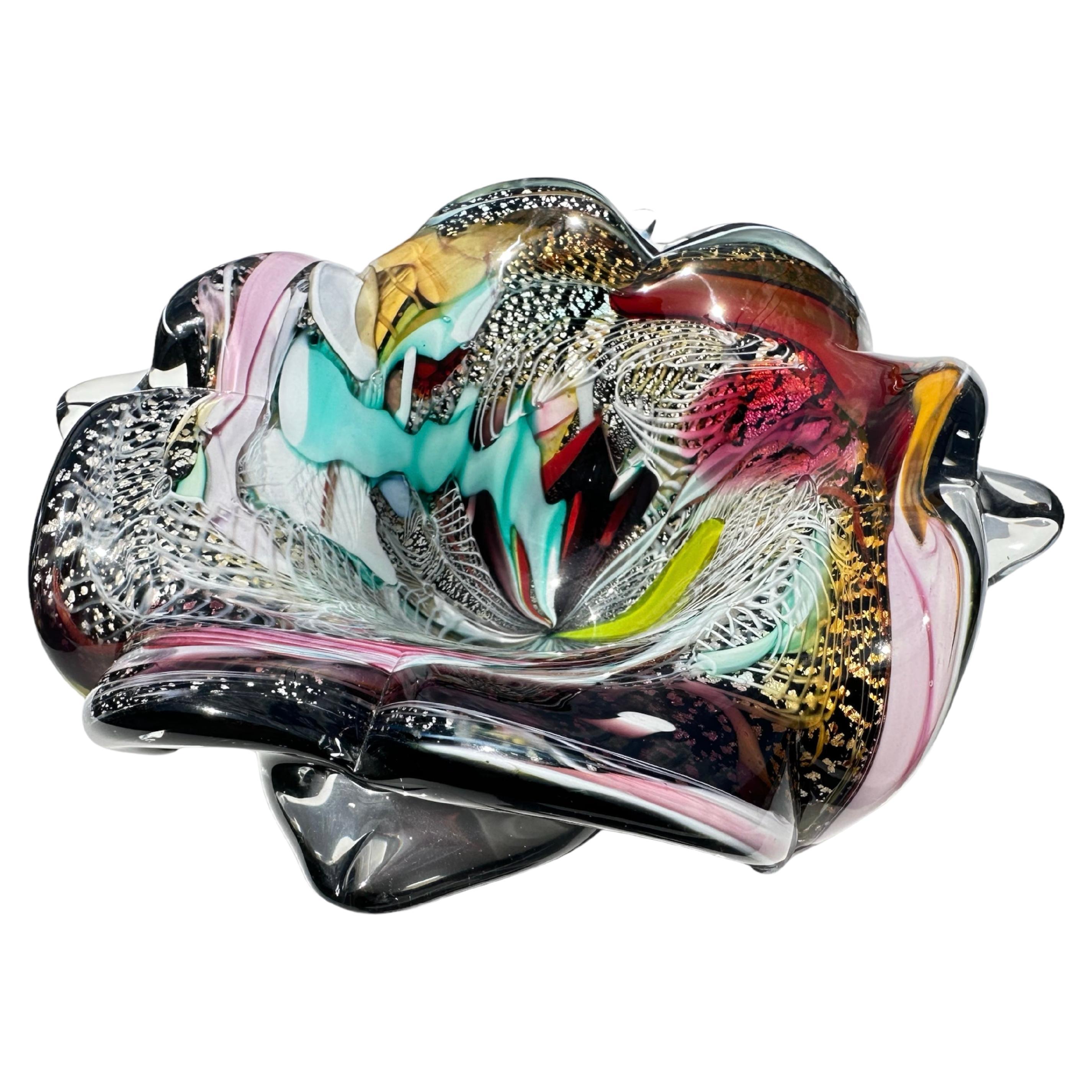 Art Glass Layered by Dino Martins for Murano