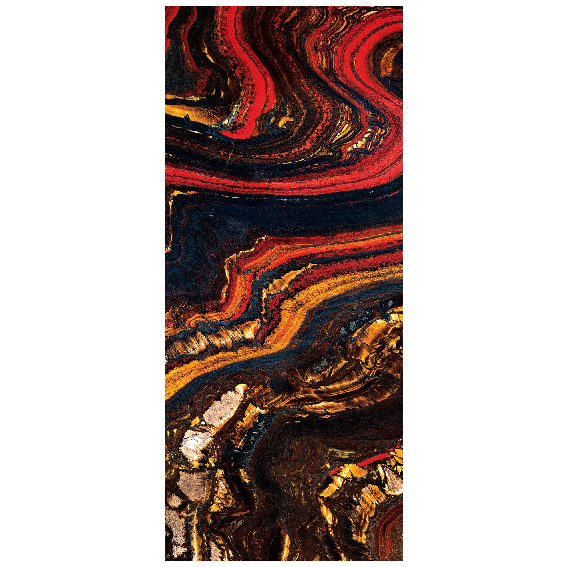 Art Glass Magma Decorative Panel for Multiple Uses Dimension Customizable For Sale
