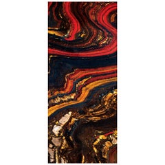 Art Glass Magma Decorative Panel for Multiple Uses Dimension Customizable