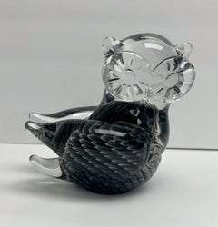 Arte en vidrio Marcolin Suecia Escultura Búho