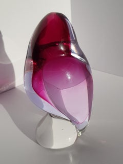 Art Glass Murano Bird Sculpture Paperweight Sommerso Seguso Barbini Flavio Poli