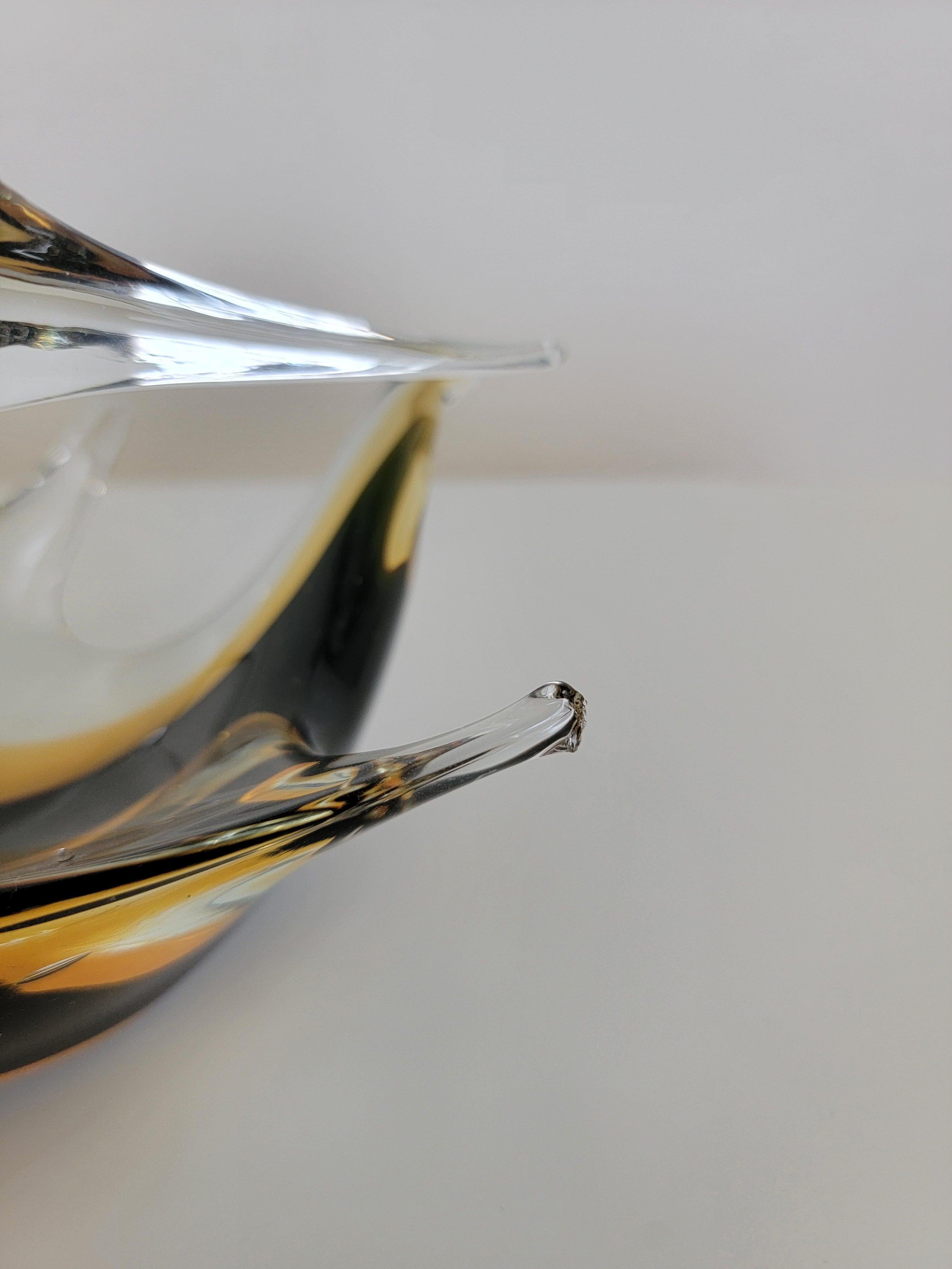Mid-20th Century Art Glass Murano Swan Bird Animal Figurine 