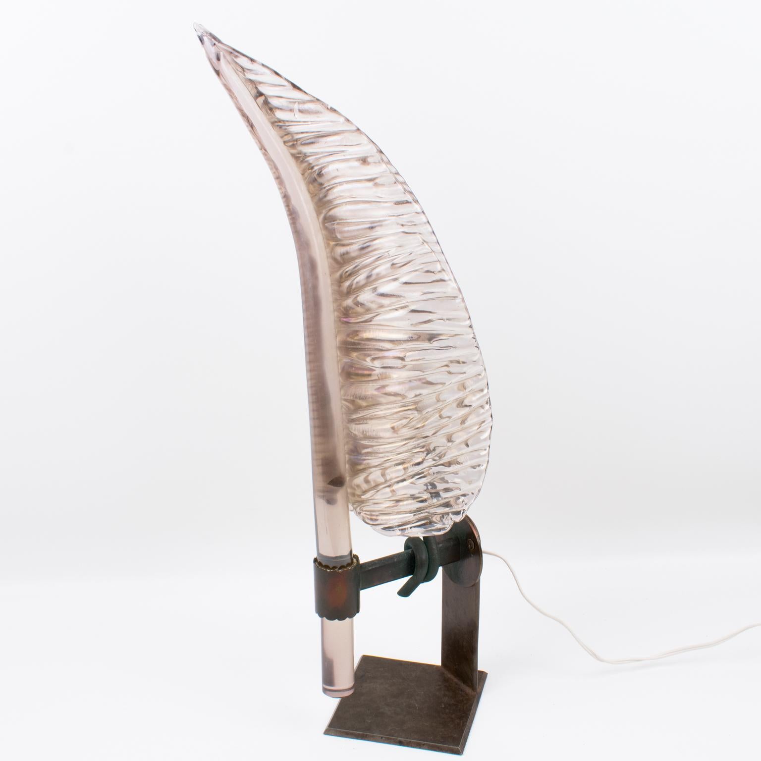 Art Glass Murano Table Lamp or Sconce, Italy circa 1960 im Angebot 5