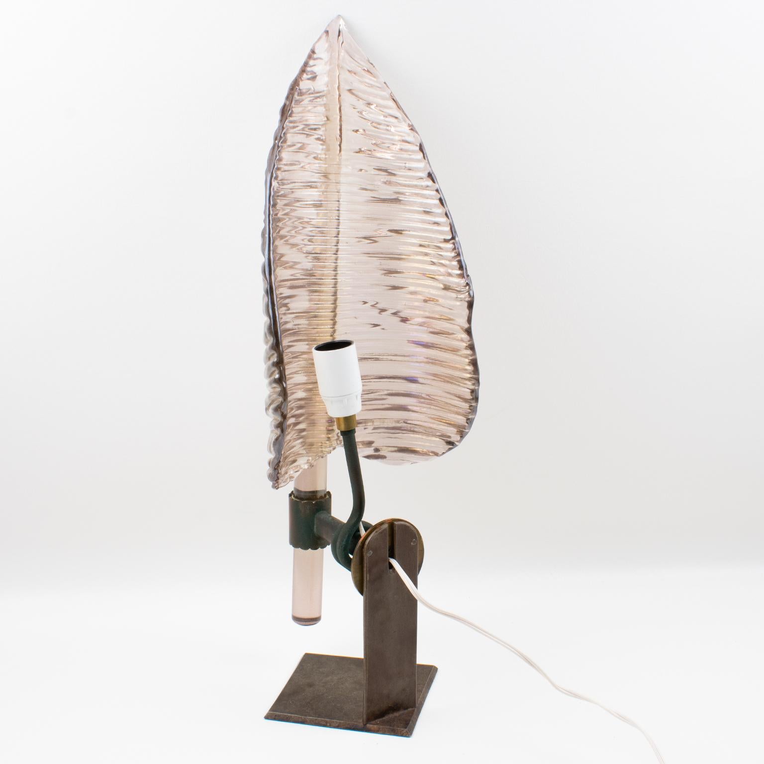 Art Glass Murano Table Lamp or Sconce, Italy circa 1960 im Zustand „Hervorragend“ im Angebot in Atlanta, GA