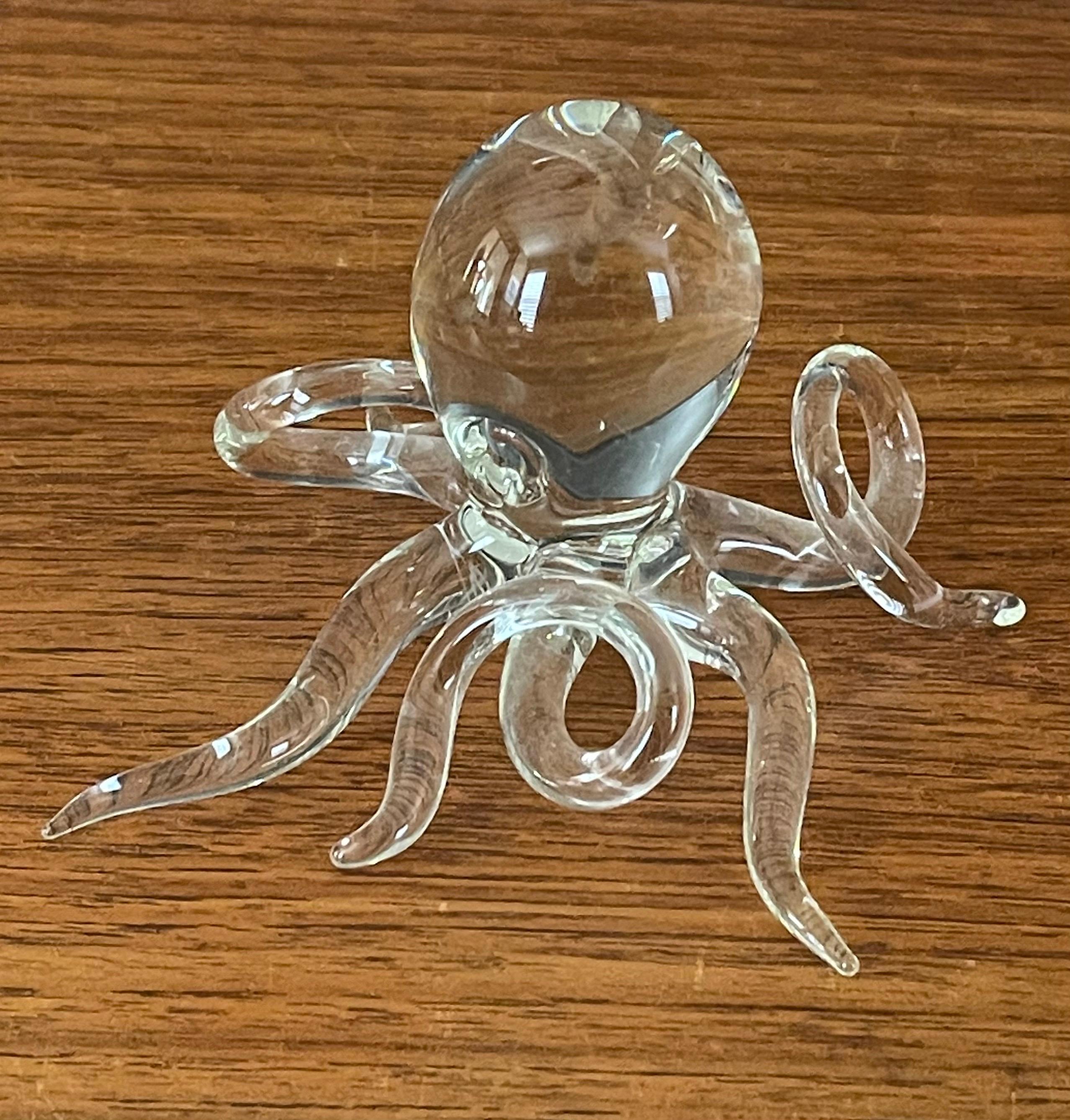 Art Glass Octopus Sculpture by Hans Godo Frabel For Sale 4